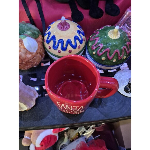 New Rare Rae Dunn Santa I Can Explain Mug 2022 Red - Picture 2 of 4